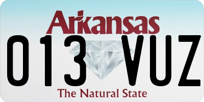 AR license plate 013VUZ