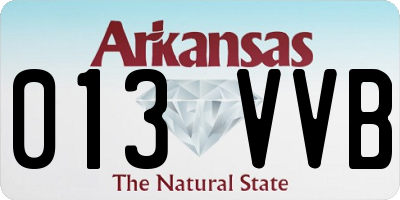AR license plate 013VVB