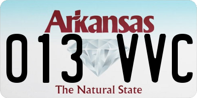 AR license plate 013VVC