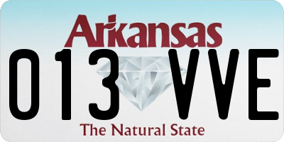 AR license plate 013VVE