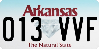 AR license plate 013VVF
