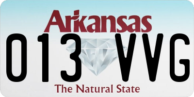 AR license plate 013VVG
