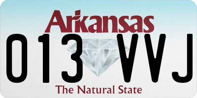 AR license plate 013VVJ