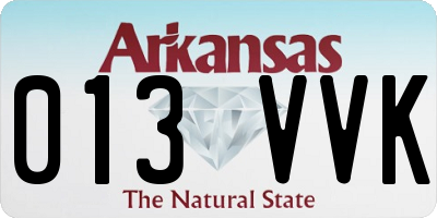 AR license plate 013VVK