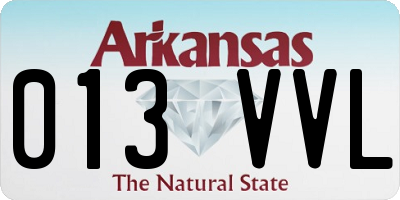 AR license plate 013VVL