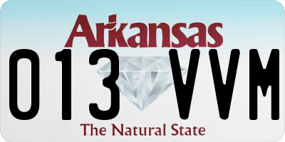 AR license plate 013VVM