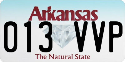 AR license plate 013VVP