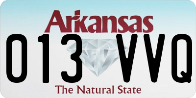 AR license plate 013VVQ