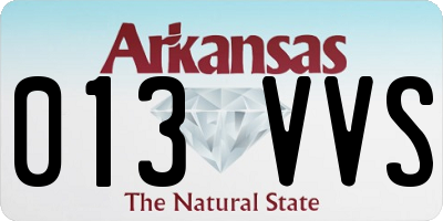 AR license plate 013VVS