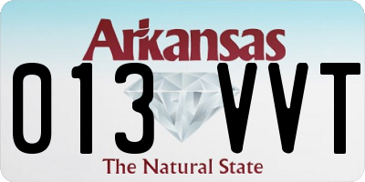 AR license plate 013VVT