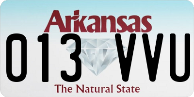 AR license plate 013VVU