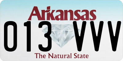 AR license plate 013VVV