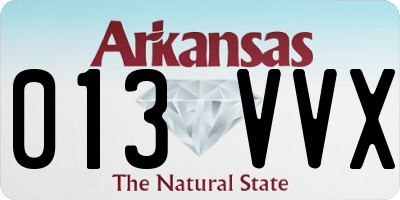 AR license plate 013VVX