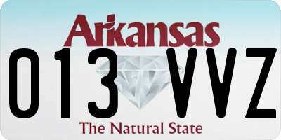 AR license plate 013VVZ