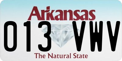 AR license plate 013VWV