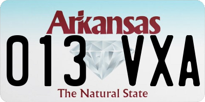 AR license plate 013VXA