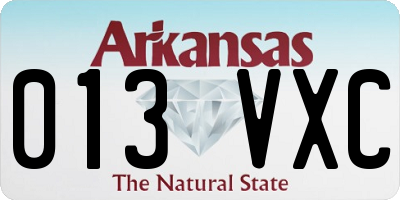 AR license plate 013VXC