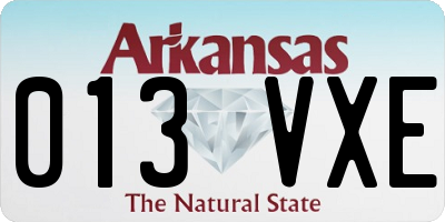 AR license plate 013VXE
