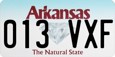 AR license plate 013VXF