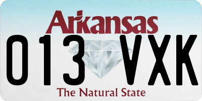 AR license plate 013VXK