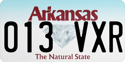 AR license plate 013VXR