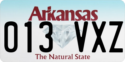 AR license plate 013VXZ