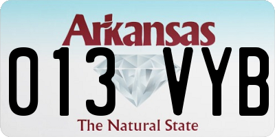 AR license plate 013VYB