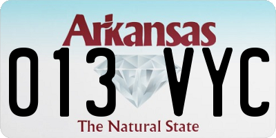 AR license plate 013VYC
