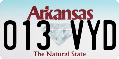 AR license plate 013VYD
