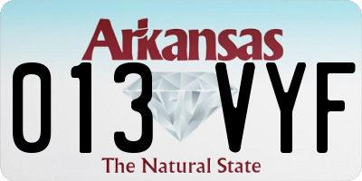 AR license plate 013VYF