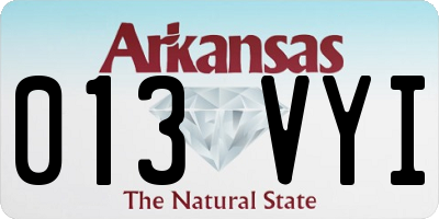 AR license plate 013VYI
