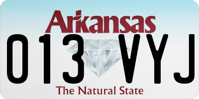 AR license plate 013VYJ