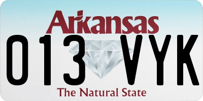 AR license plate 013VYK