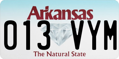 AR license plate 013VYM