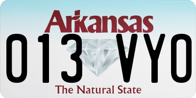 AR license plate 013VYO
