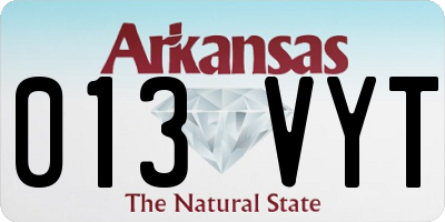 AR license plate 013VYT