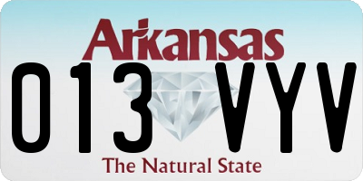 AR license plate 013VYV