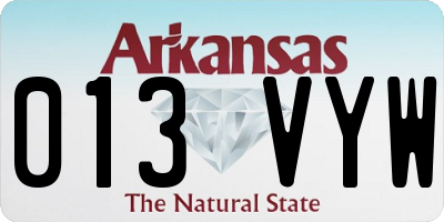 AR license plate 013VYW