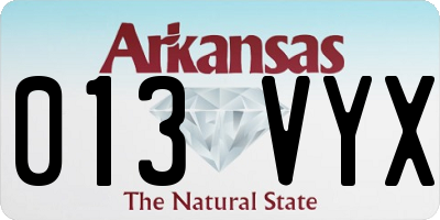 AR license plate 013VYX