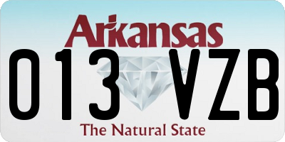AR license plate 013VZB
