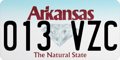 AR license plate 013VZC