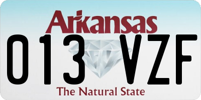 AR license plate 013VZF