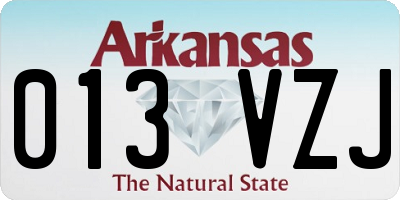 AR license plate 013VZJ