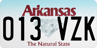 AR license plate 013VZK