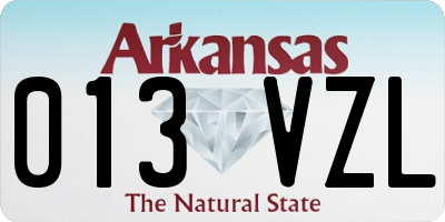 AR license plate 013VZL