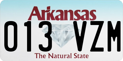 AR license plate 013VZM