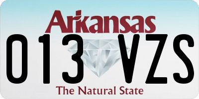 AR license plate 013VZS