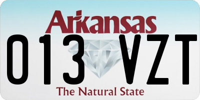AR license plate 013VZT