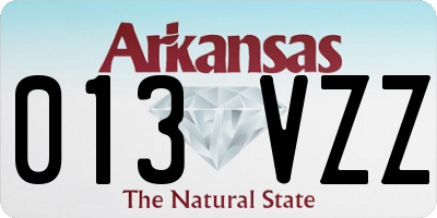 AR license plate 013VZZ