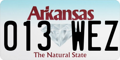 AR license plate 013WEZ